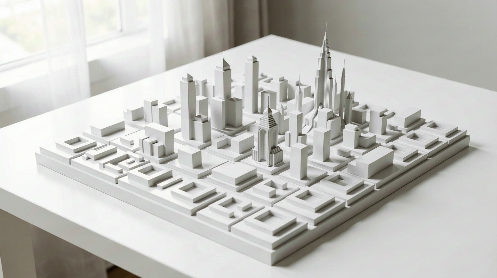 Urban landscape and market structure representation